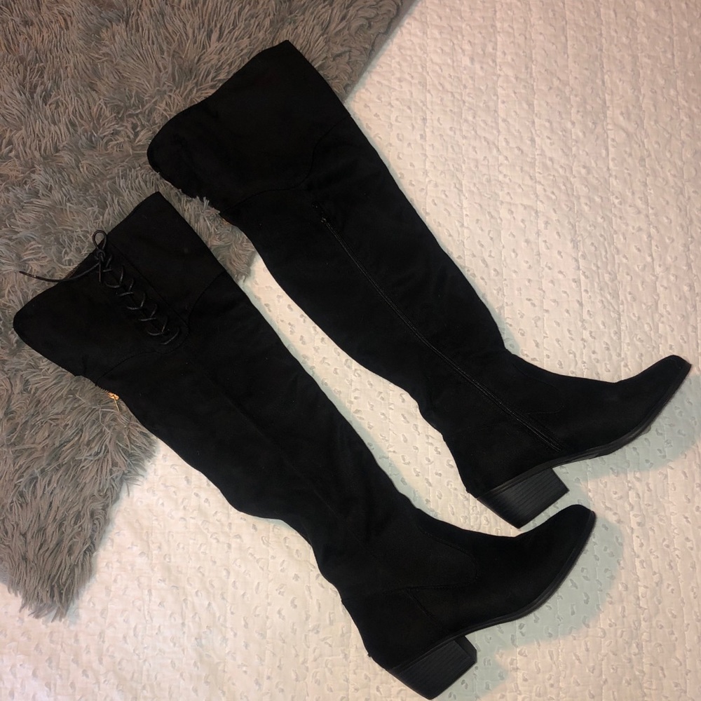 Black Over the Knee Boots